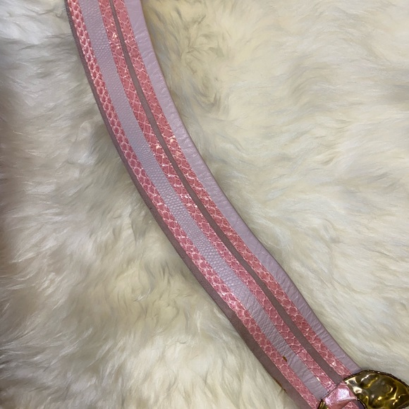 Vntg Exotic Skin & Leather Belt | Norma of Canada - Picture 2 of 8